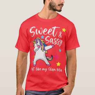 Camiseta Dulce y fresca como mis Mamáes Glam Abuela Daugh