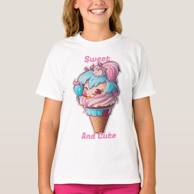 Camiseta Dulce y lindo (Anverso)