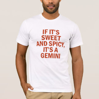 Camiseta Dulce y Picante Diseño Divertido de Géminis