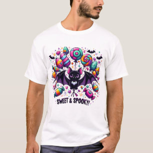 Camiseta Dulce y Sombrío   Halloween Spooky Bat