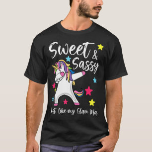 Camiseta Dulce Y Tranquila Como Mis Mamáes Glam Abuela Daug
