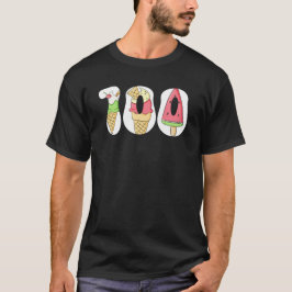 Camiseta Dulces 100 Días de Colegio Helado Aula