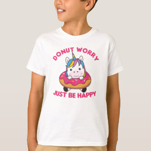 Camiseta Dulces Animales Graciosos De Unicornio En Rosa Don
