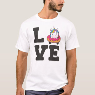 Camiseta Dulces Animales Graciosos De Unicornio En Rosa Don