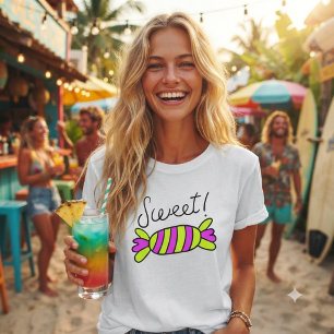Camiseta Dulces caprichosos gráfico “¡Dulce!”