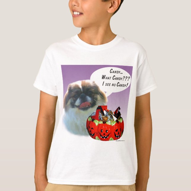 Camiseta Dulces de Halloween de Pekingese (Anverso)