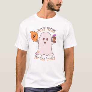 Camiseta Dulces de Halloween Fantasma y Golosinas
