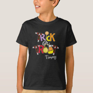 Camiseta Dulces de Halloween Truco o Trato Simple y Caprich