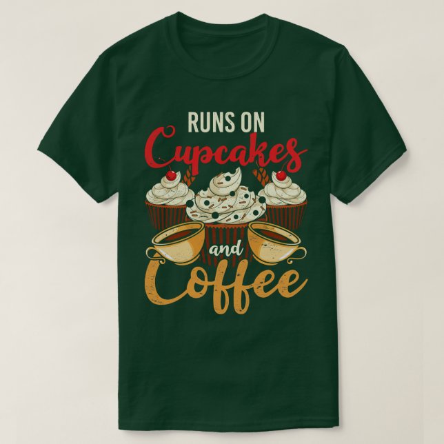 Camiseta Dulces de pan Funny Foodie Café Sprinkles Cupcak (Diseño del anverso)