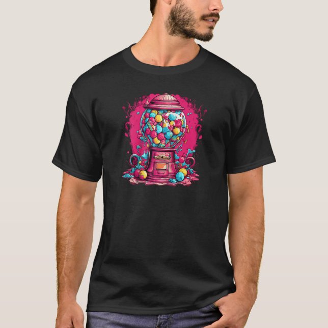 Camiseta Dulces dulces dulces dulces dulces Gummy Chocolate (Anverso)