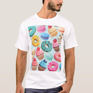 Camiseta Dulces dulces: Patrón de Delight.