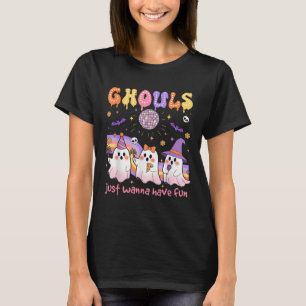 Camiseta Dulces Fantasmas Bailarines Solo Quieren Divertirs