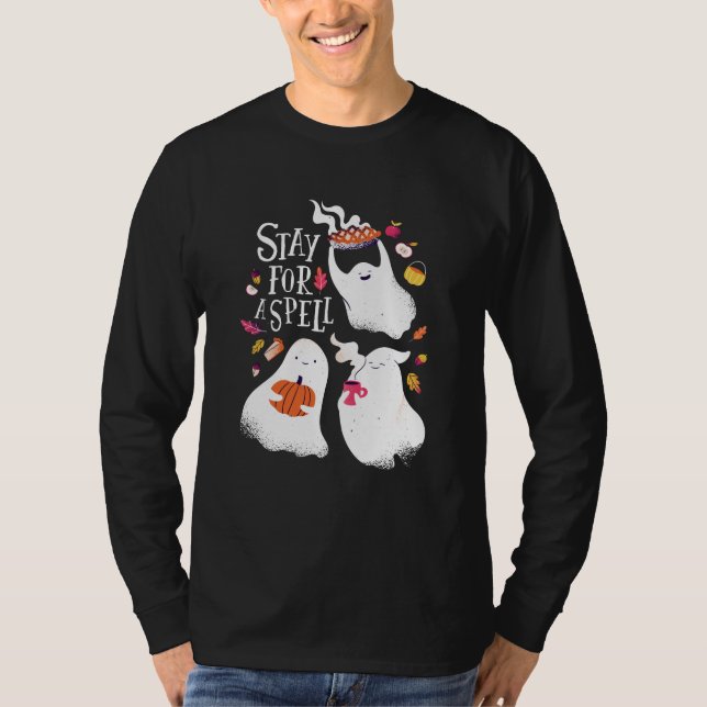 Camiseta Dulces Fantasmas de Halloween (Anverso)