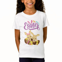 Dulces gemelos y chicles "Feliz Pascua" niños tee