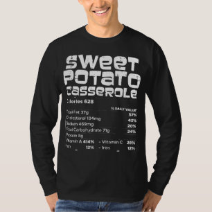 Camiseta Dulces Hechos De Nutrición De Papa Gracias Familia