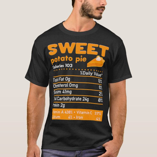 Camiseta Dulces Hechos De Nutrición De Pie De Papa En Acció (Anverso)