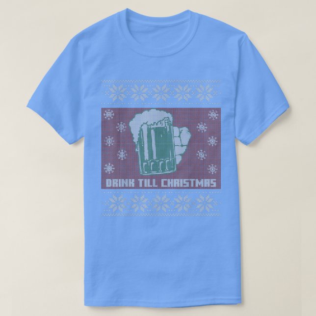 Camiseta Dulces Navidades feos de cerveza  (Diseño del anverso)