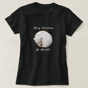Camiseta Dulces Navidades pacíficos de perros blancos acurr