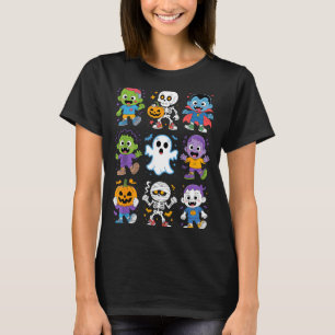 Camiseta Dulces Niños De Halloween Fantasma Zombie Vampiro