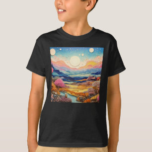 Camiseta Dulces paisajes psicodélicos de los bosques Natura