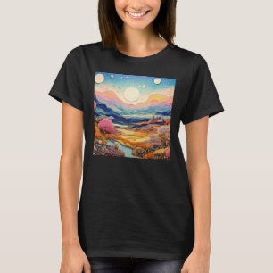 Camiseta Dulces paisajes psicodélicos de los bosques Natura