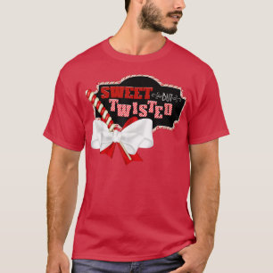 Camiseta Dulces pero retorcidas Navidades graciosos Candy C