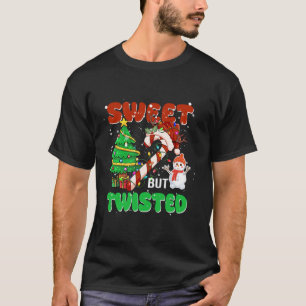 Camiseta Dulces pero retorcidas Navidades graciosos Candy C