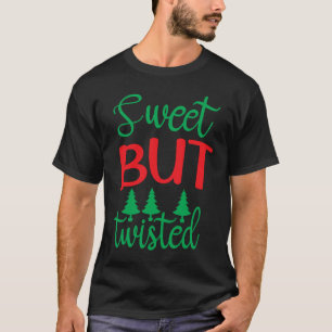 Camiseta Dulces pero torcidos Navidades de caña de candy Ca