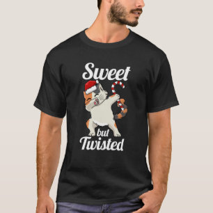 Camiseta Dulces pero torcidos Navidades de caña de candy su