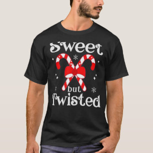 Camiseta Dulces pero torcidos Navidades graciosos de Candy