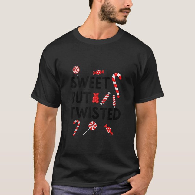 Camiseta Dulces pero torcidos Navidades graciosos Peppermin (Anverso)