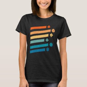 Camiseta Dulces retro Dice D20 Dragones Gaming de fantasía