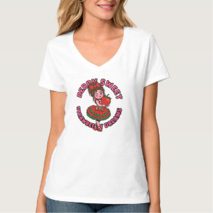 Camiseta Dulces Sueños de Fresa Niña Linda