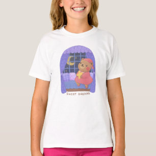 Camiseta Dulces Sueños: Ilustración de Oso de Peluche