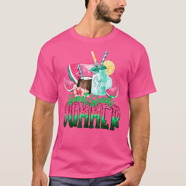 Camiseta Dulces vacaciones de verano para las mujeres (Anverso)