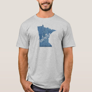 Camiseta Duluth Minnesota Grano de madera