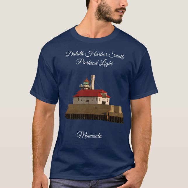 Camiseta Duluth South Pierhead Light con letras bl (Anverso)
