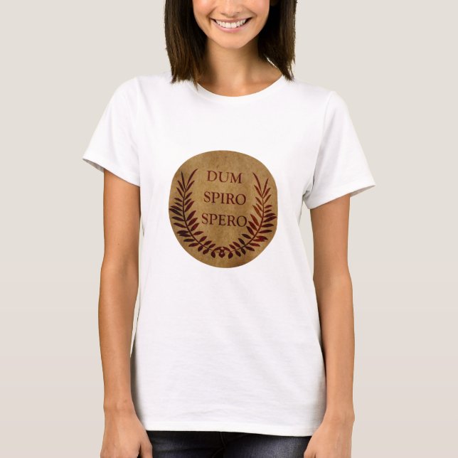 Camiseta Dum spiro (Anverso)