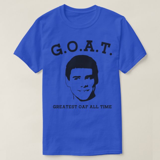 Camiseta Dumb y Dumber Lloyd GOAT Gran Oaf todo el tiempo (Diseño del anverso)