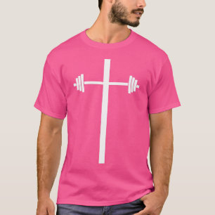 Camiseta Dumbbell Barbell Cruza Un Gimnasio Cristiano En Po