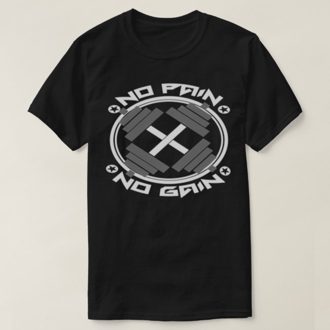 Camiseta Dumbombs No Dolor No Gain Design Pullover (Diseño del anverso)