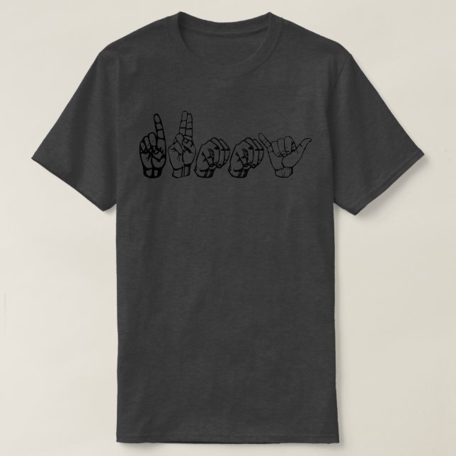 Camiseta Dummy en ASL (Diseño del anverso)