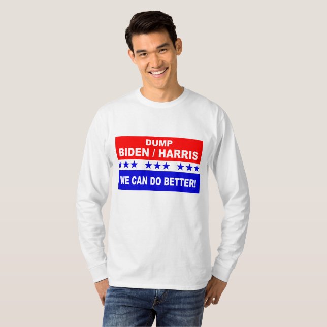 Camiseta Dump Biden Harris ¡Podemos hacerlo mejor! (Anverso completo)