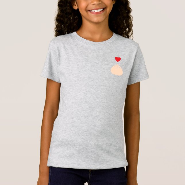 Camiseta Dumpling Love Chicas Slim Fit T-Shirt (Anverso)