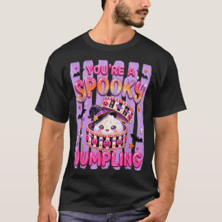 Camiseta Dumplings Kawaii Lindos de Halloween Dumplings Esp