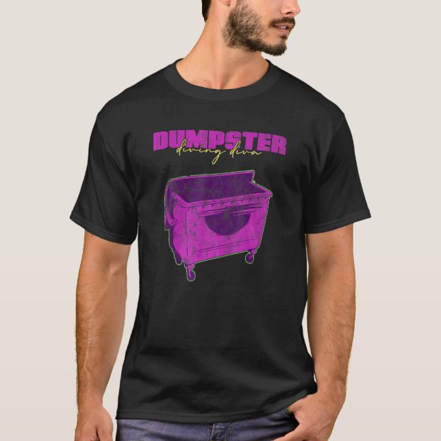 Camiseta Dumpster Diving Diva Garage Shopper Thrifle Diva 1 (Anverso)