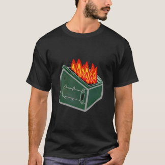 Camiseta Dumpster Fire Garbage Trash Can