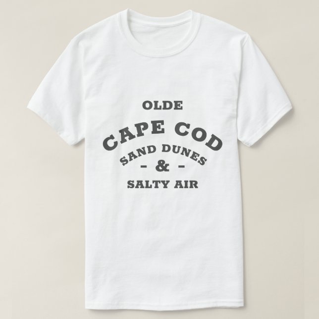CAMISETA DUNAS DE ARENA DE OLDE CAPE COD Y AIRE SALADO (Diseño del anverso)