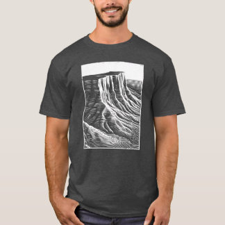 Camiseta Dunas de arena Dibujo lineal Desierto