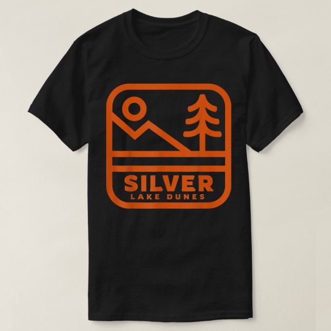 Camiseta Dunas de arena plateada en el lago (Diseño del anverso)